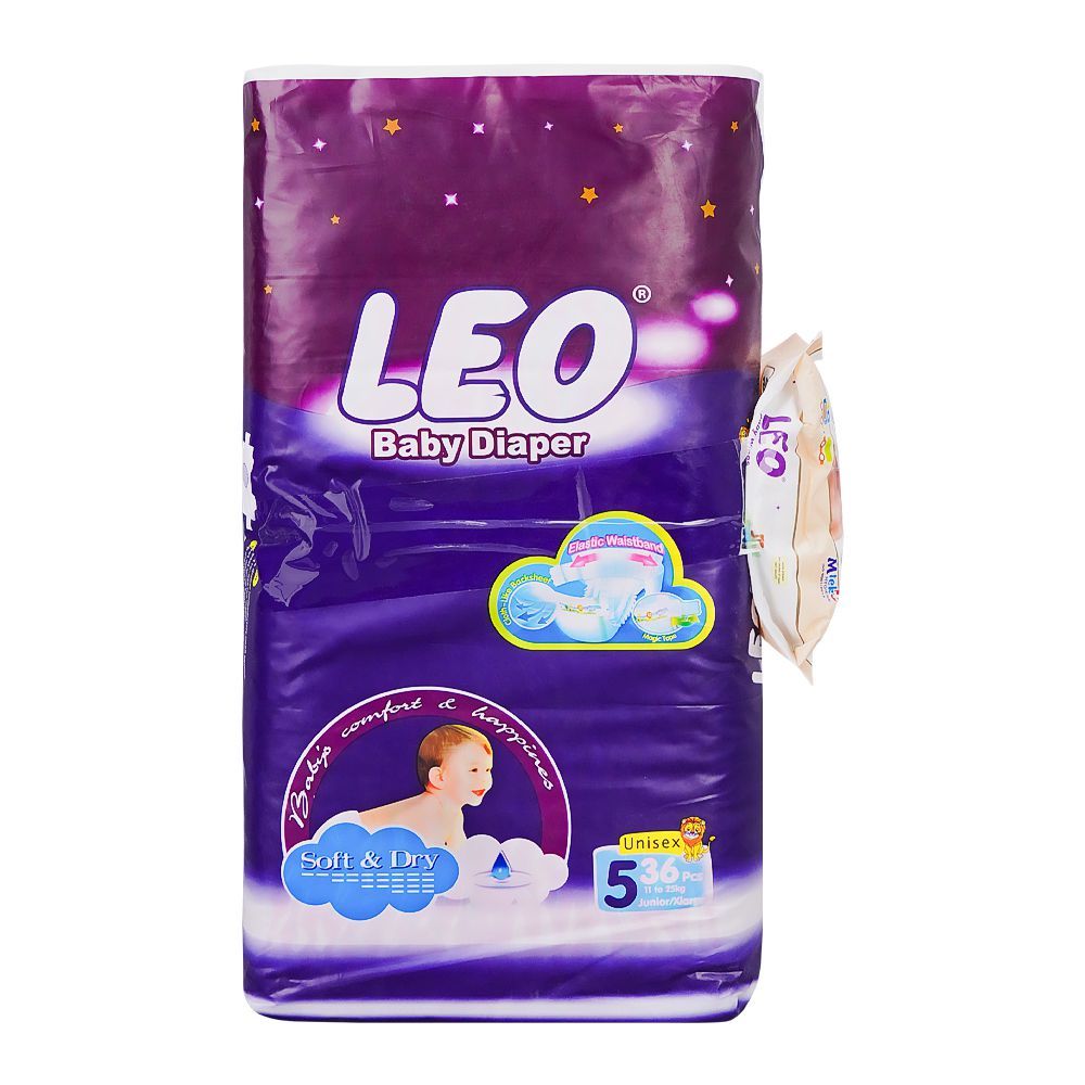 LEO DIAPER #5 36'S