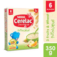 CERELAC 3 FRUITS & WHEAT 350GM