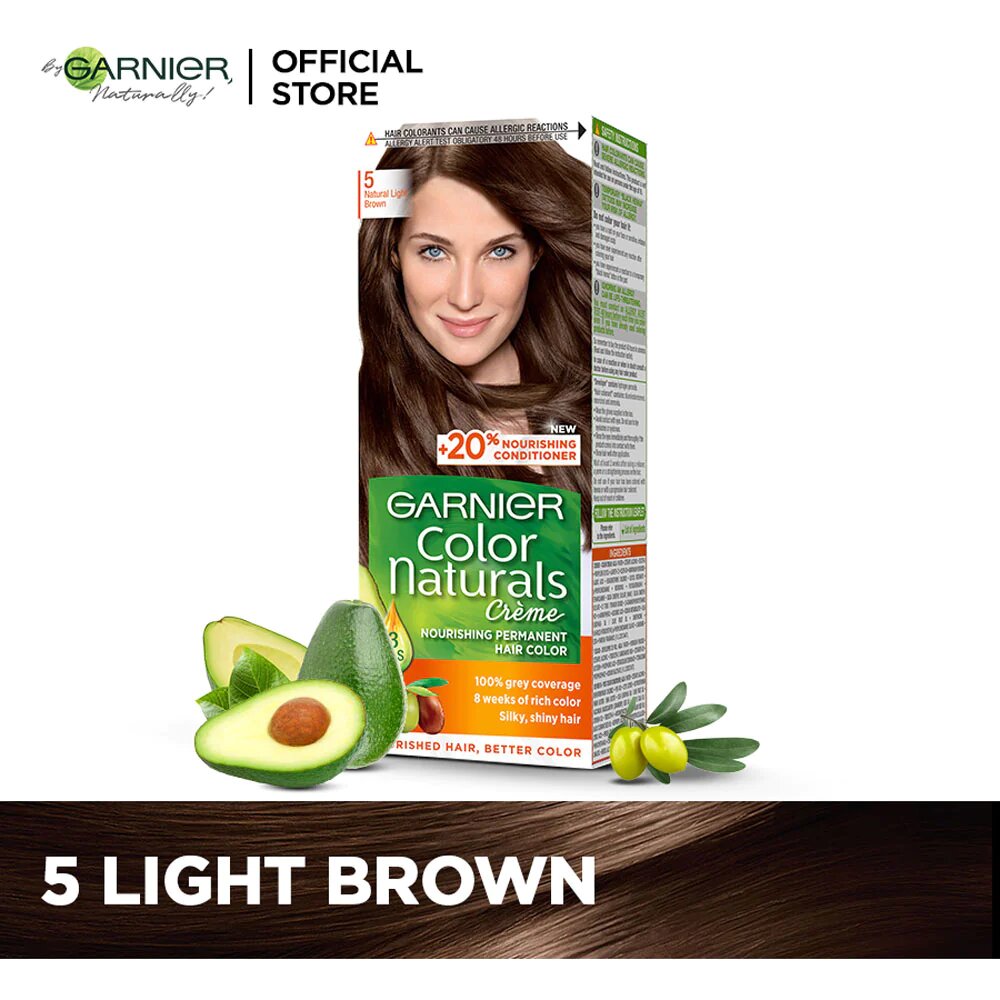 GARNIER NATURAL COLOR 5 NATURAL LIGHT BROWN