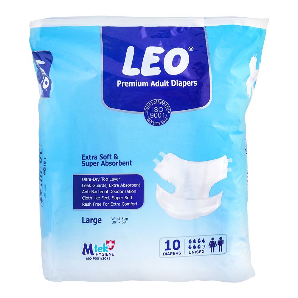 LEO ADULT DIAPER LARGE 10S