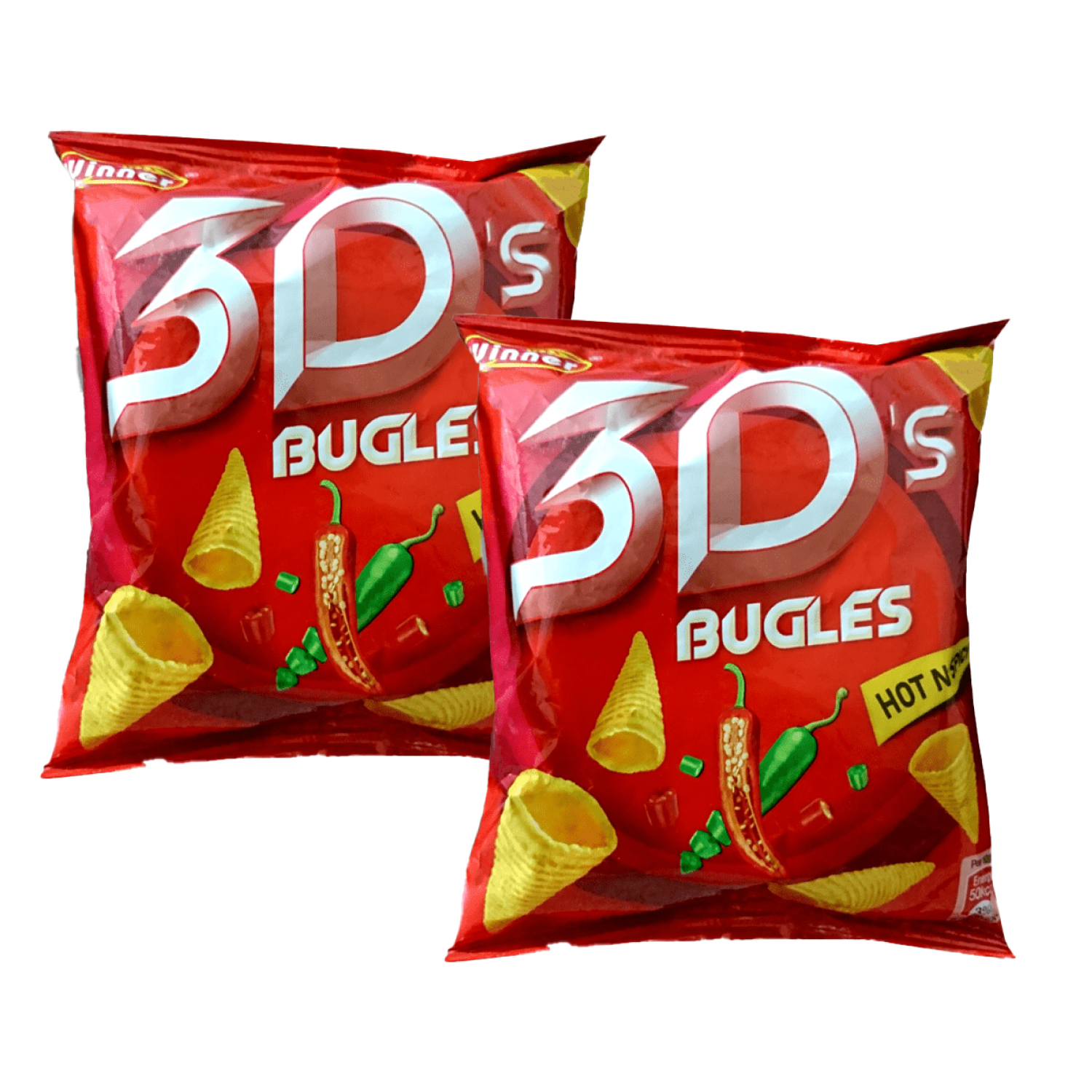 WINNER 3D BUGLES HOT & SPICY RS 50 X20