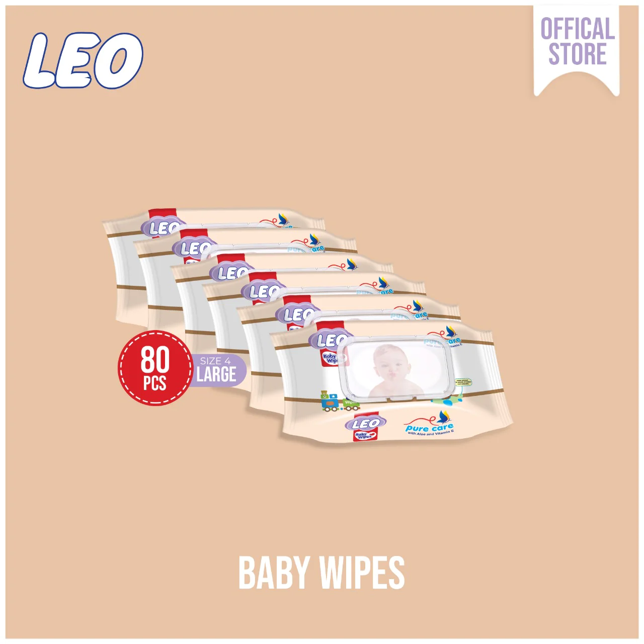 LEO BABY WIPES 80S