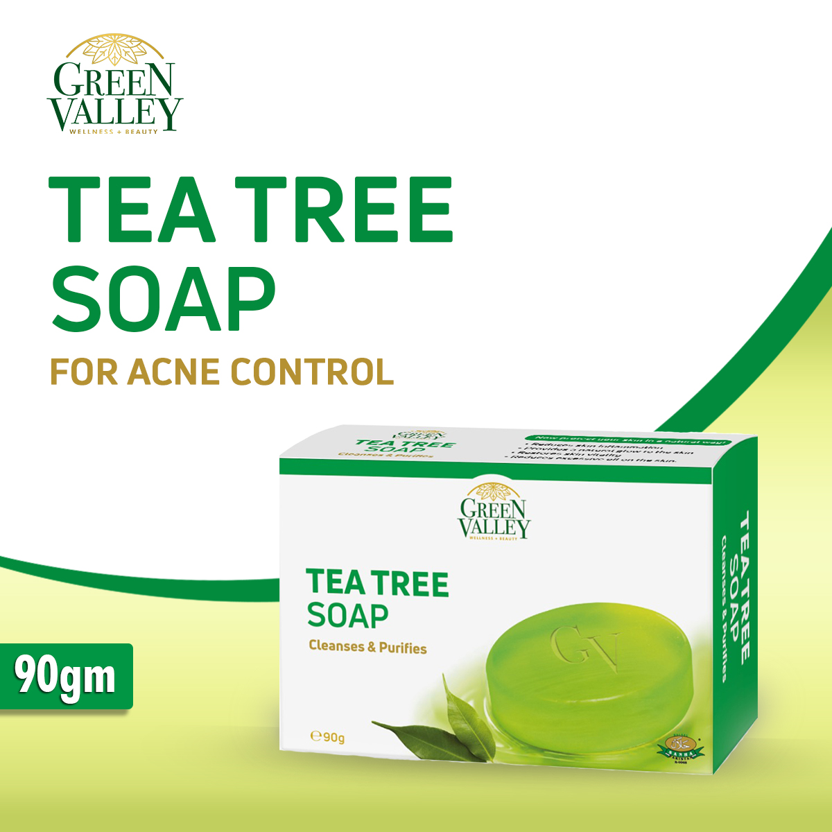 GREEN VALLEY TEA TREE SOAP 90G