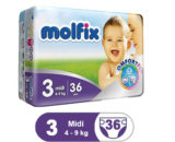 Order Molfix Baby Diaper Midi Twin Pack Size 3 (36 Pcs) Online At Best Price In Pakistan